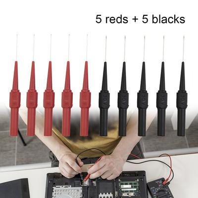 10x Test Probe Measuring Device Clamp Copper Test  Test Probes Plug