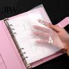 Saving Money Challenge Book 100 Envelope Savings Kit PU Binder with Numbered Pockets 100-day And Progress Trackers A5 Budget Planner for Couples