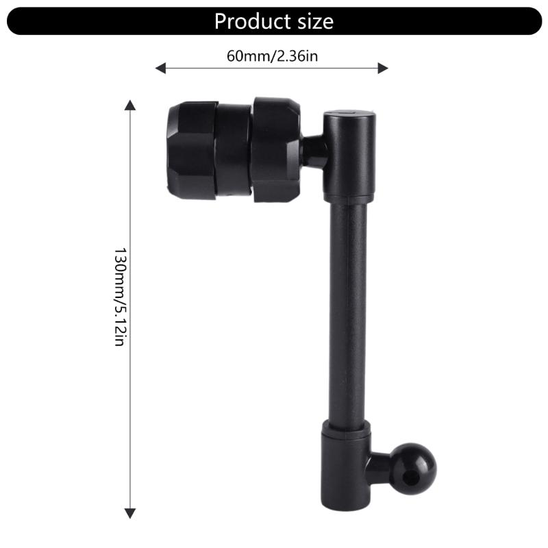 17MM Rotating Joint Phone Mount Adapter 12.5CM Bendable Hose Extension Plastic Construction for Multiple Angle Positioning