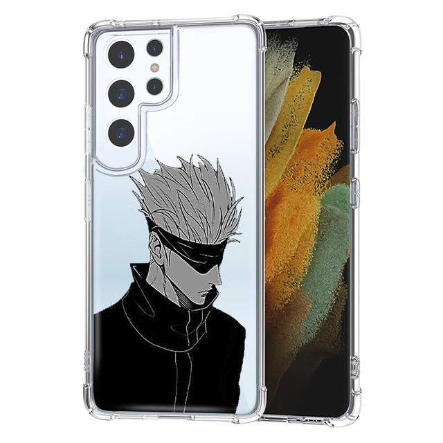 Transparent Phone Case For Samsung S10 S20 Fe S21 S22 S8 S9 Plus S21ultra S22ultra Japan Anime Jujutsu Kaisen Shockproof Cover