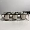 Stainless Steel Seasoning & Condiment Jar with Easy Clean Spoon Holder