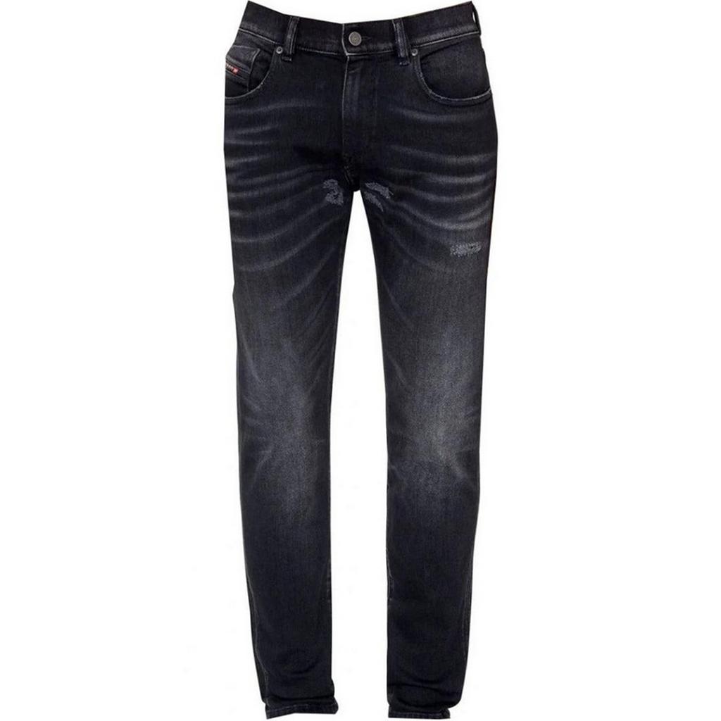 Diesel Mens D-Strukt Torn Reinforced Jeans