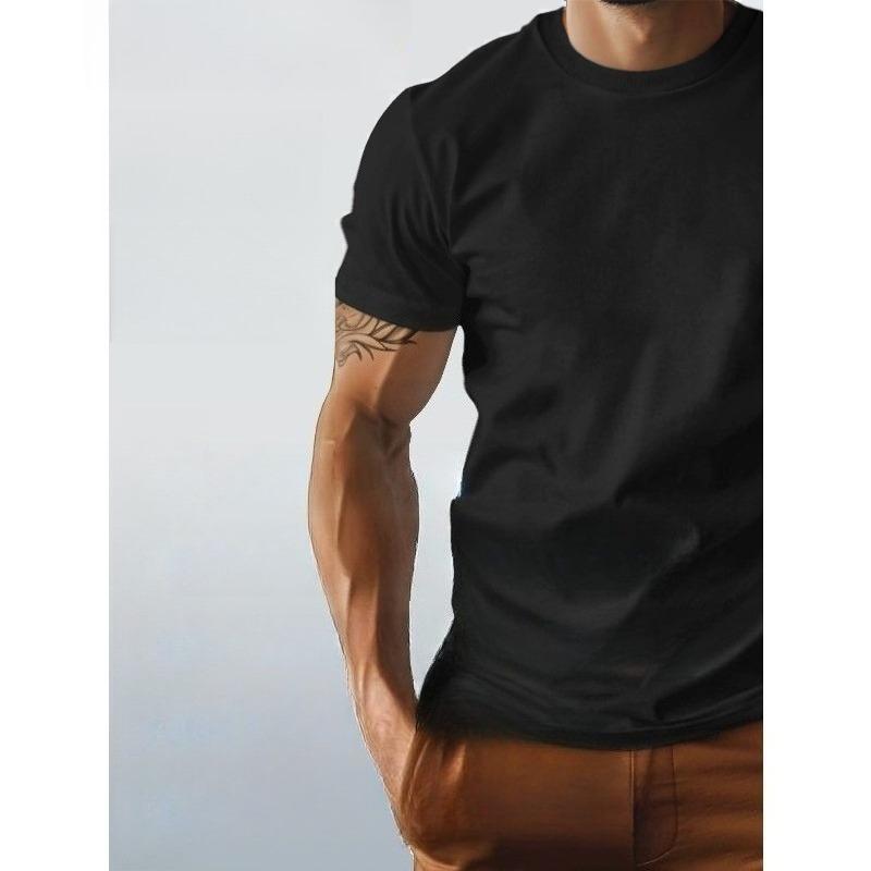 European Sizes Whether Sacred Om Symbol Art Pure Cotton Men's T-shirt Comfort Fit