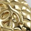 Chanel COCO Mark Matelasse Earring Vintage Plated Gold 39.8g Women Used