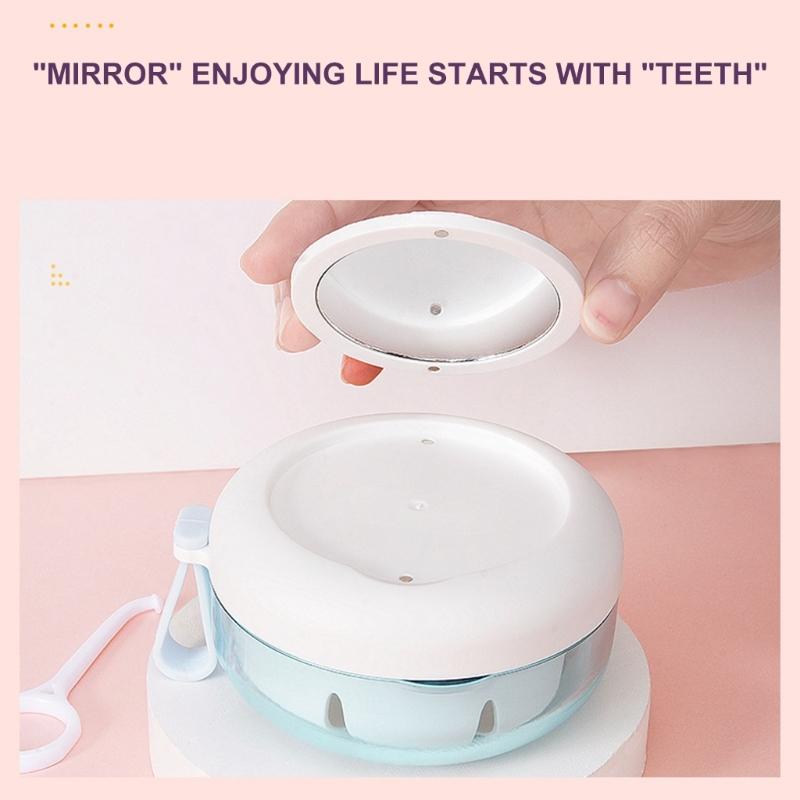 Hygienic Dental Appliance Storage Container for Retainers Dentures Orthodontic Devices Waterproof Secure Portable Case