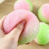 1Pcs Two‑Color Bayberry Shaped Smoothie Texture Squeeze Ball Moldable Asmr Stress Relief Pinch Crinkling Sound Ball For Adult