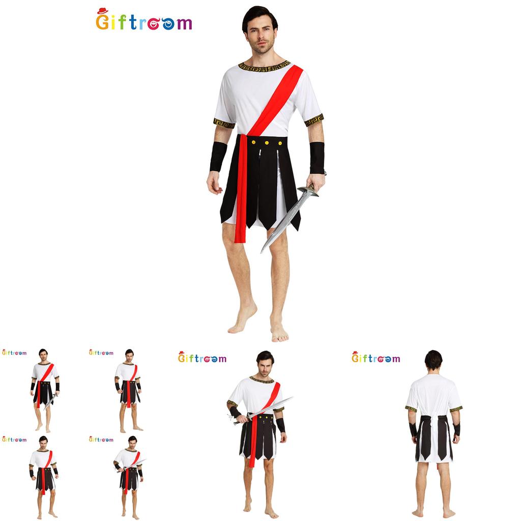 Stilvolles und bequemes Herren-Cosplay-Römerkrieger-Bühnenkostüm für Erwachsene
