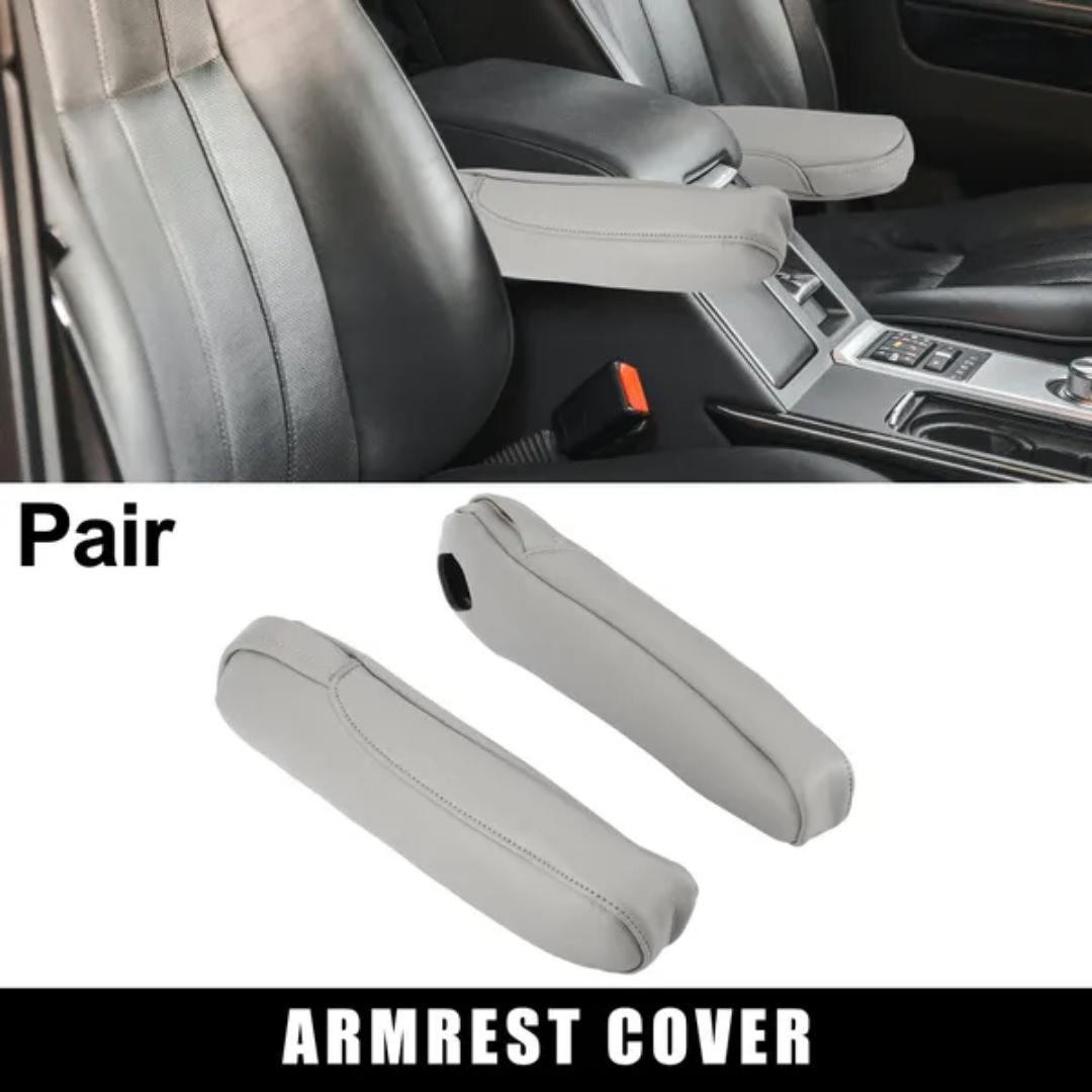 

1 пара чехлов на подлокотник переднего сиденья автомобиля, сменный чехол из микрофибры, серый для Ho/nda Ody/ssey 2005-2010