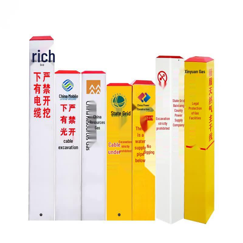 Fiberglass Natural Gas Warning Post