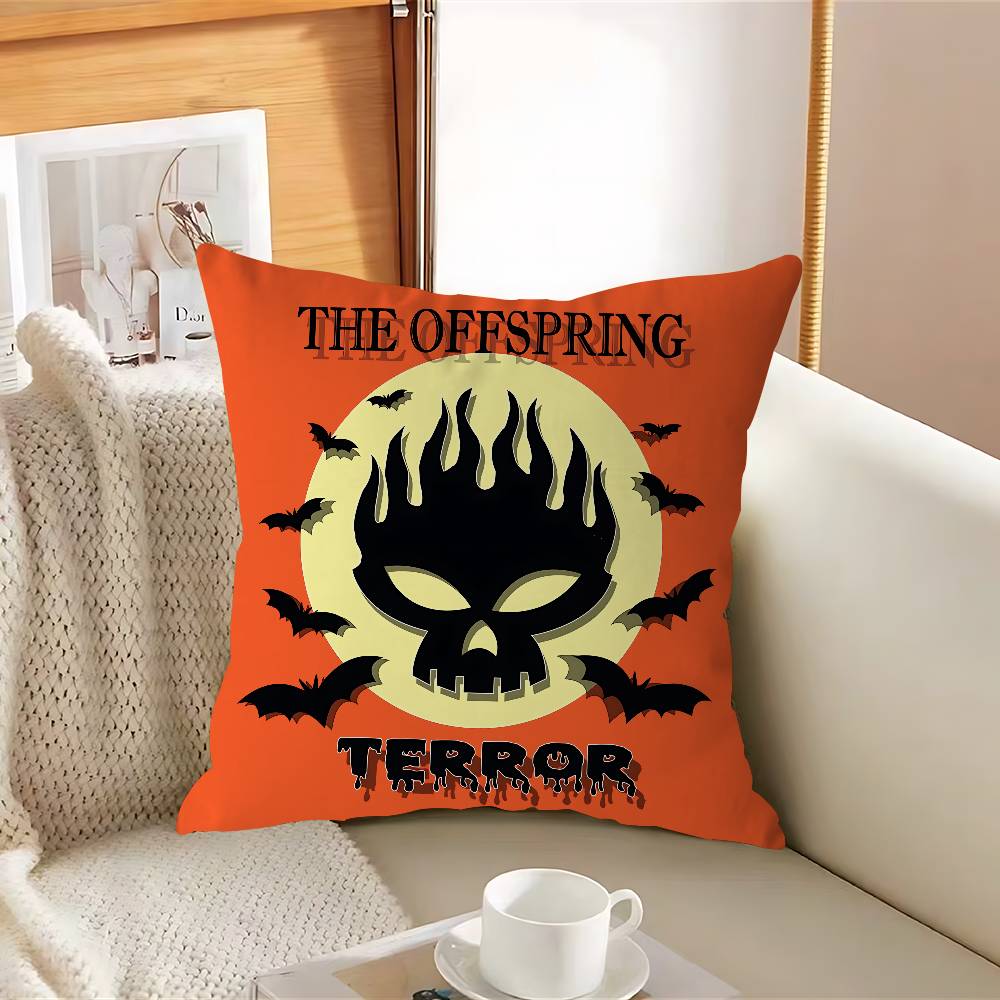 

P-PunkS R-Rock The Offspring Logo Pillow Case Removable Washable Cushion Cover – All-Season Soft Linen 12x12Inch