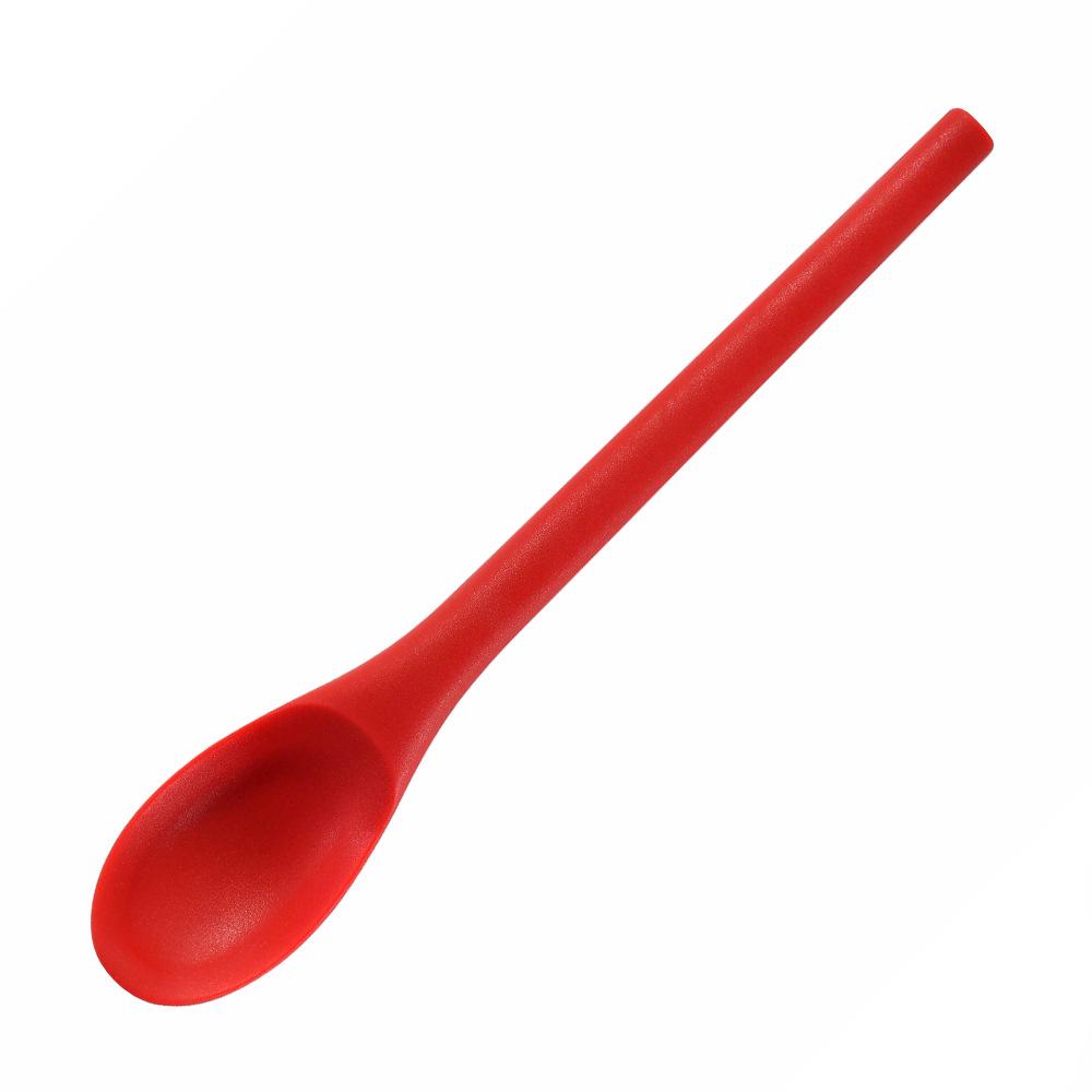 Long Handle Food-Grade Silicone Salad and Mixing Spoon for Kids