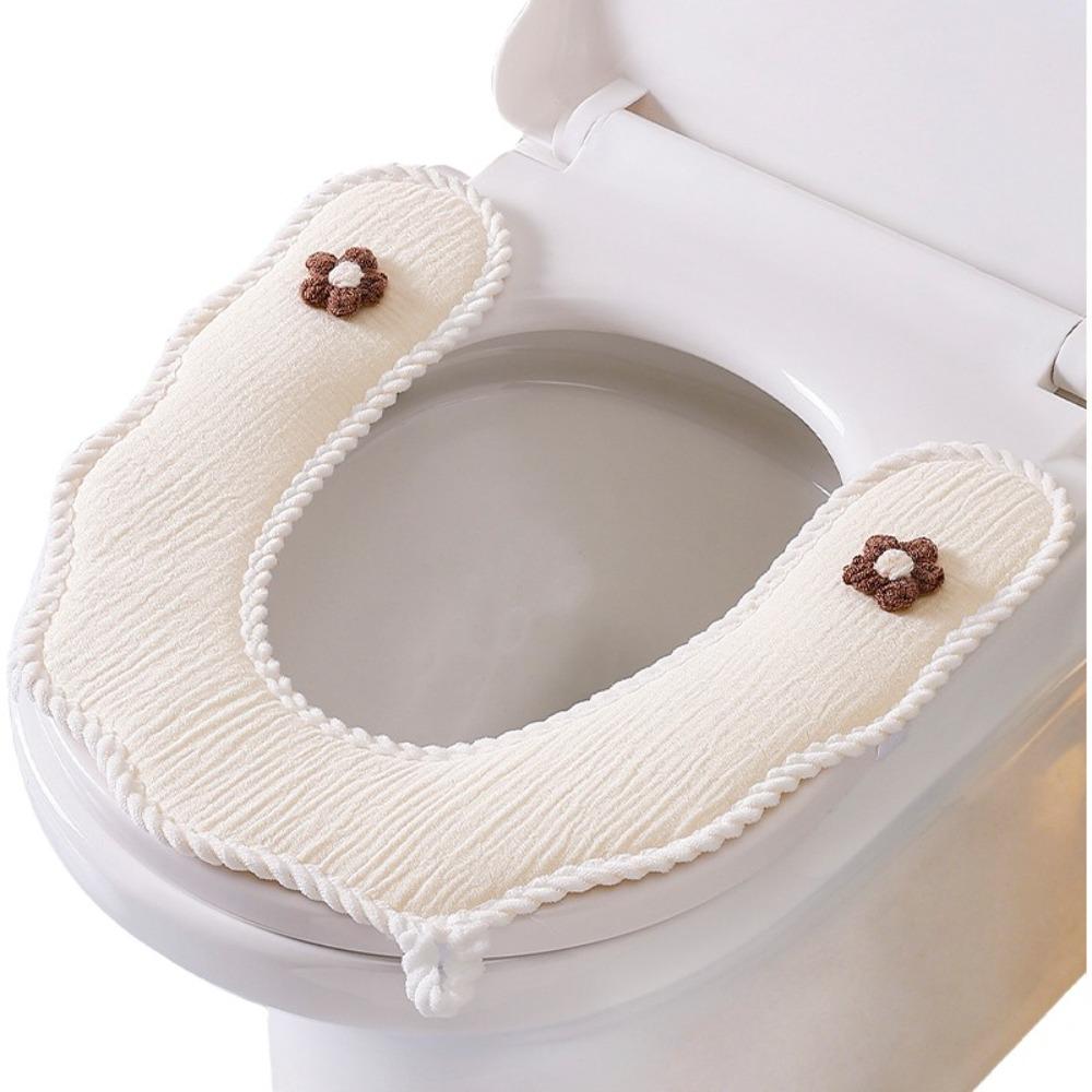 U-Shaped Toilet Seat Pad Washable Toilet Seat Cushion Universal Closestool Cover Indoor