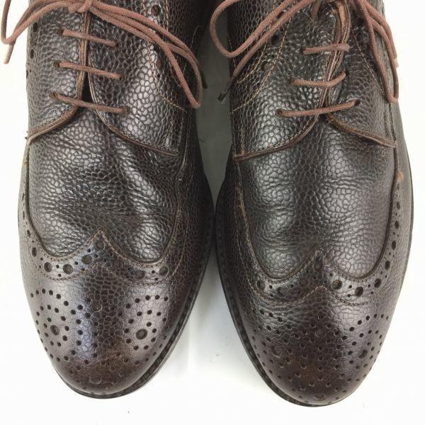 LNDVAY & SCHWACZ Wingtip Business Shoes Size 41 25.5-26.0 Dark Brown(USED)