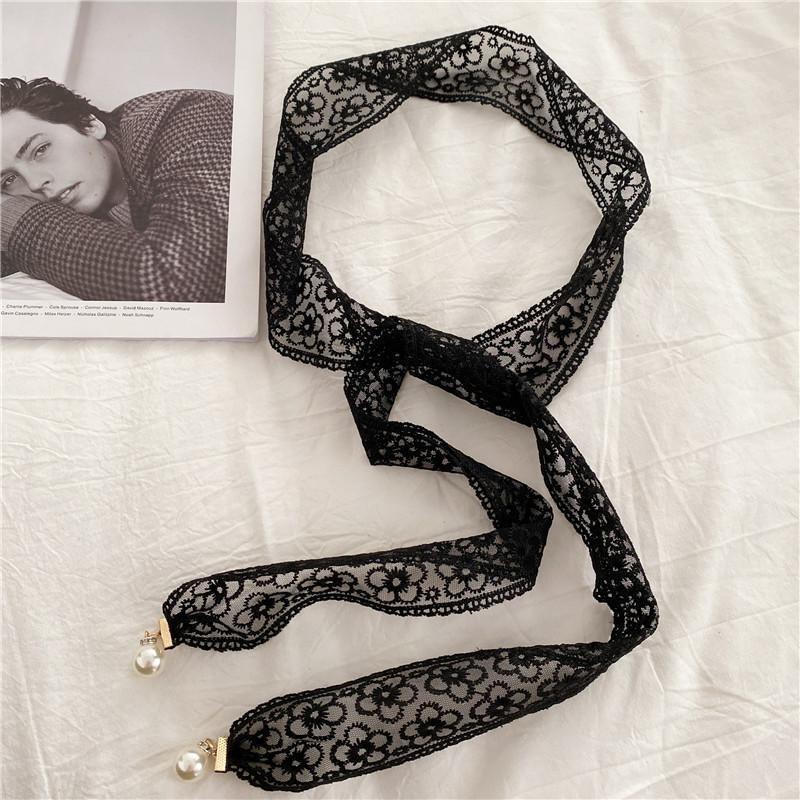 Black And Fashionable Cream Lace Waist Belt For Women Ideal For Summer Outfits Dresses And