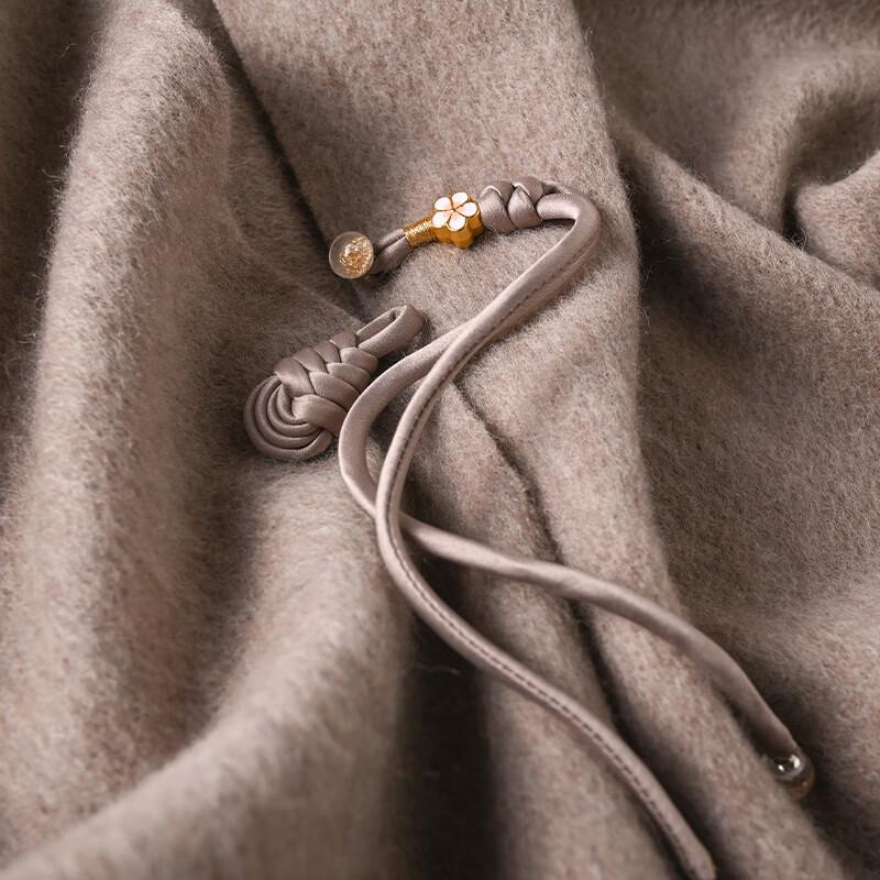 Hang Sifu Pure Wool Embroidered Scarf Shawl