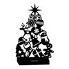 Christmas Shadow Candle Holder Funny Metal Tree Shaped Shadow Candle Stand Tabletop Decorative Tea Light Holder