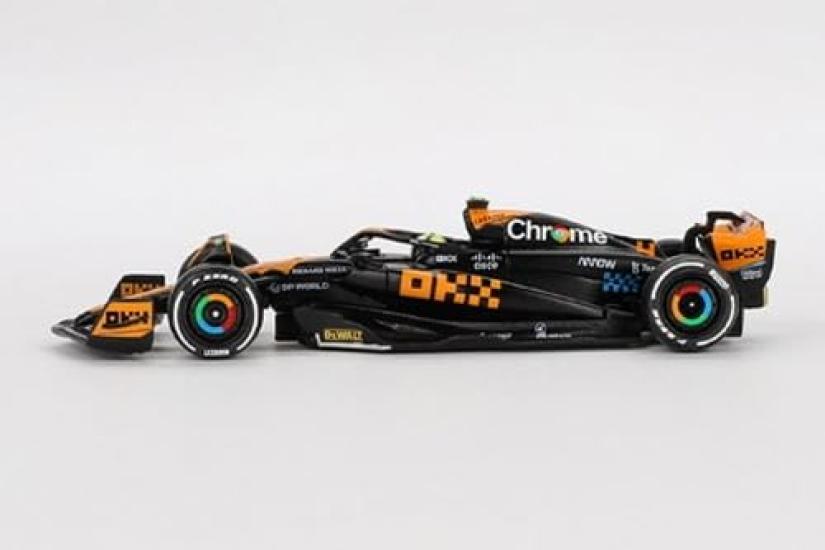 MINI GT x MiJo Exclusives McLaren F1 MCL60 2023 2nd Place Winner Japanese Grand Prix Lando Norris Finished Model 1/64 #4