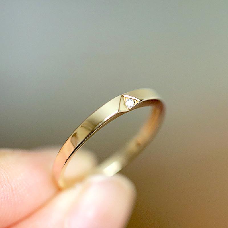 Bague Ouverte Coréenne Élégante en Argent 925 Blanc - Bague de Phalange Rose Empilable de Luxe Léger pour Femme