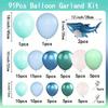 Blue Ocean Shark Balloon Arch Party Decoration Set