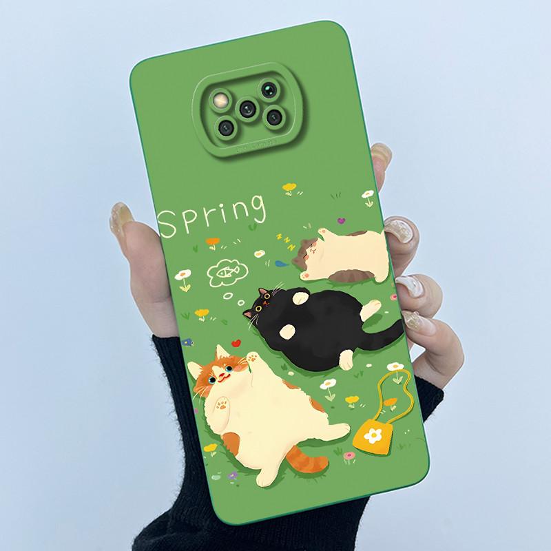 Case For Poco X3 Pro / Poco X3 NFC Sweet Girls Cats Silicone Soft Back Cover For PocoX3 X3Pro X3NFC Bumper Protective Casing