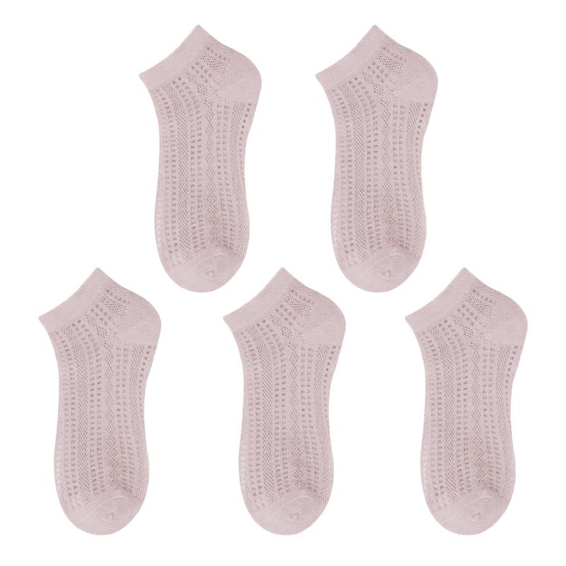 Summer Solid Women Summer Breathable Mesh Ankle Socks for Women Girls Fashion Harajuku Candy Color Cotton Low Cut Hollow Out Socks