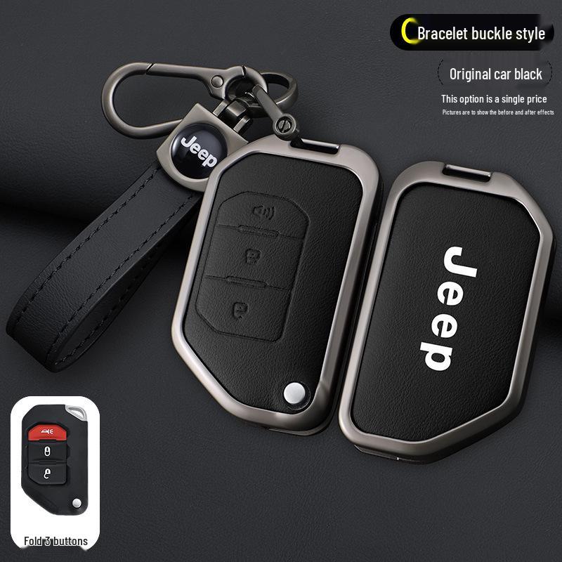 

Чехол для ключа Jeep Wrangler для Sahara, Rubicon, JK, JL Внедорожные модификации Premium Packaging