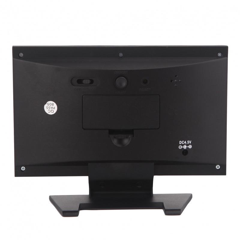 Creative Temperature & Humidity Alarm Clock with Voice-Activated Backlight for Bedroom or Office