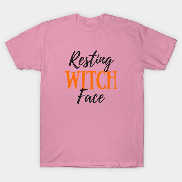 T Shirt Women Resting Witch Face Funny Halloween Tee Harajuku Print Kawaii Tshirt Summer Short Sleeve Female T-Shirt Top Tee