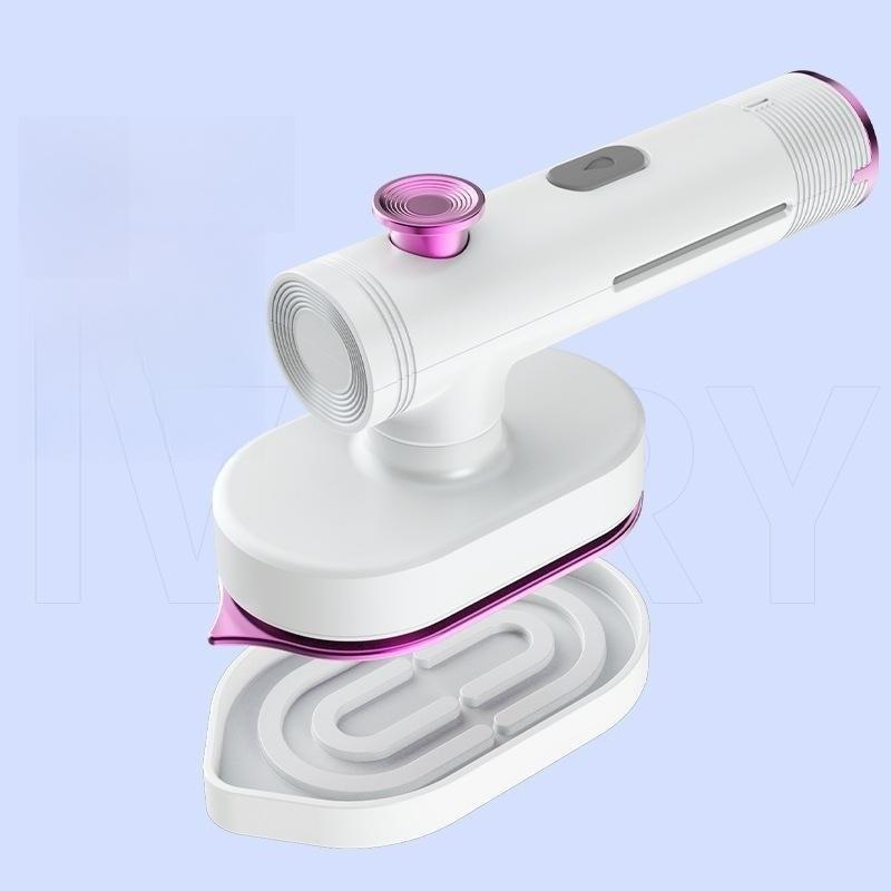 

Портативный паровой утюг для одежды, ручная гладильная машина, горячий пар для одежды, двойной маленький электрический профессиональный утюг 220 В для сухого и влажного глажения EU белый