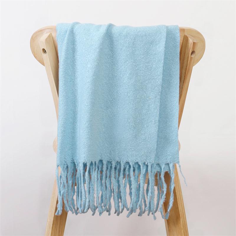 Winter Scarf for Women Cashmere Warm Solid Pashmina Blanket Wraps Female Thick Soft Bufanda Tassel Shawls Long Poncho Echarpe