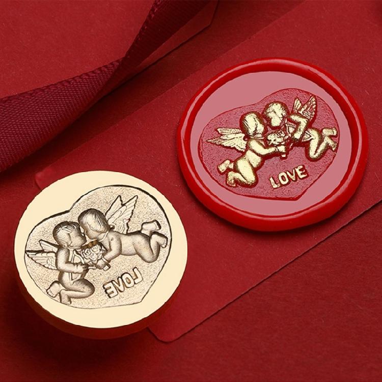 Brass Stamp Sealing Head for Envelopes Invitation Greeting Card Decorations Gift