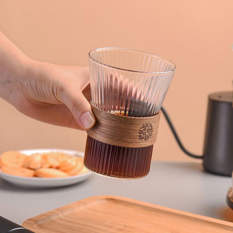 CLITON Japanese Style Glass Coffee & Tea Cups