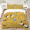 3pcs bedding set Adventure Time Jake Includes 1 Comforter + 2 Pillowcases, Without Pillow Inserts, Soft Comfortable, Lightweight Breathable,