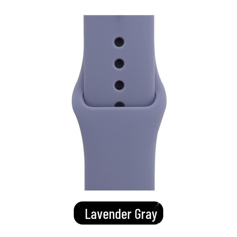 Apple Classic Solid Silicone Strap for iWatch 9/Ultra – Durable Solid Color Band