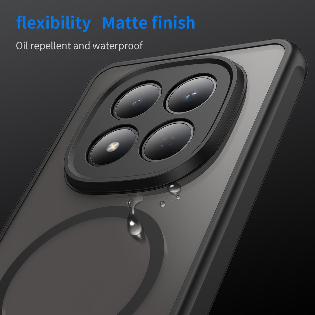 Frosted Shield Shockproof Case For Xiaomi Poco M8Pro Redmi Note 15 Pro 4G Plus 5G Magnetic Wireless Charging TPU Plastic Cover