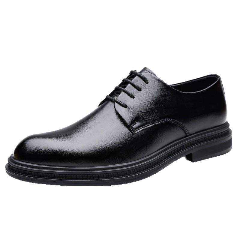 Star-headed woodpecker leather shoes men's business dress men's shoes British style leather wedding shoes