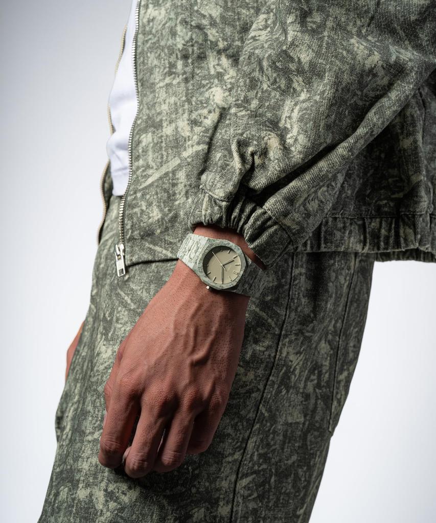 Authorized Distributor D1 Milano Watch Polycarbonate Forest Camo PCBJ38 Green [D1 MILANO] Men's [POLYCARBON] 40.5mm