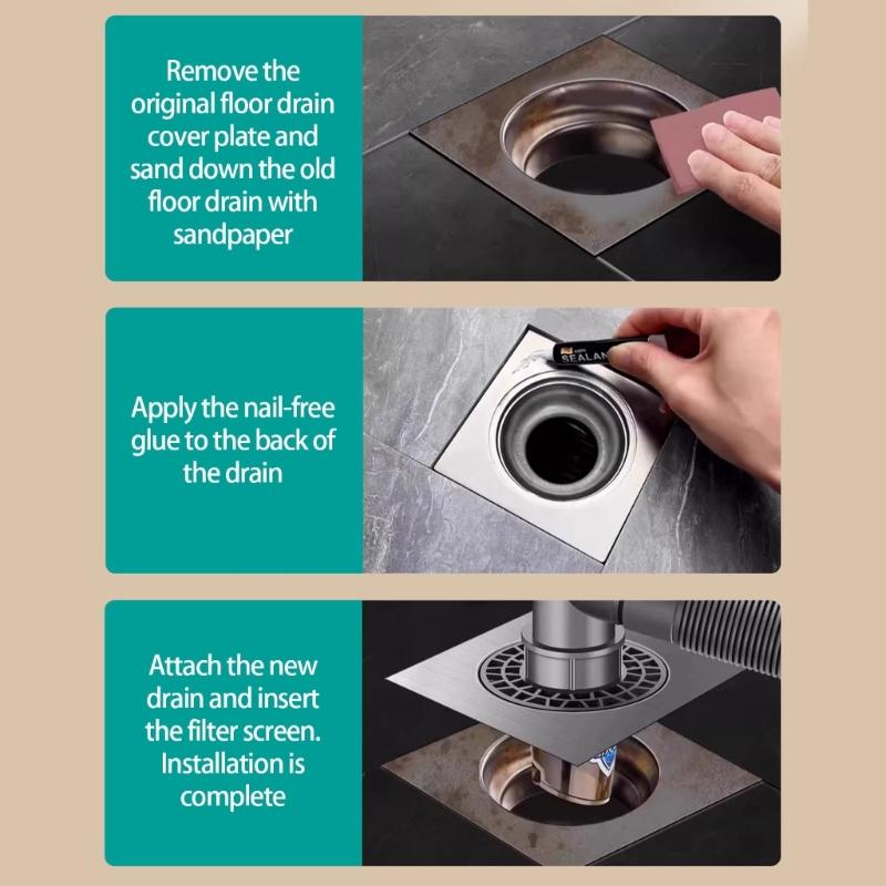 Washing Machine Floor Drain Connector Bathroom Pipe Sewer Connector AntiOverflow Laundry Machine Floor Drain Adapter