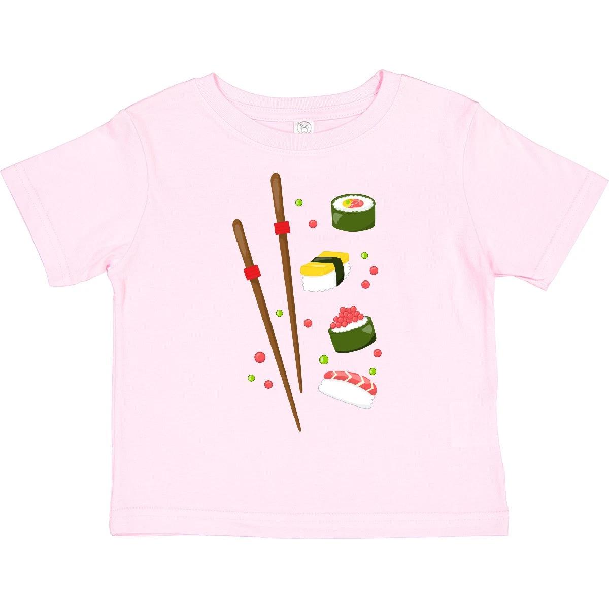 Inktastic Sushi And Chopsticks Toddler T-Shirt Food Favorite Tamago Rice Nori 100