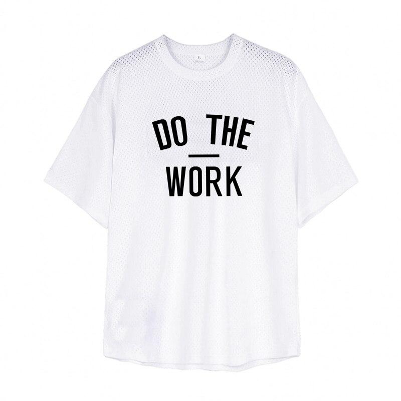 

Спортивная быстросохнущая футболка Muscleguys, мужская летняя футболка с короткими рукавами из тонкой сетки для фитнеса, одежда для бега, дышащая одежда с половиной рукава XXL белый