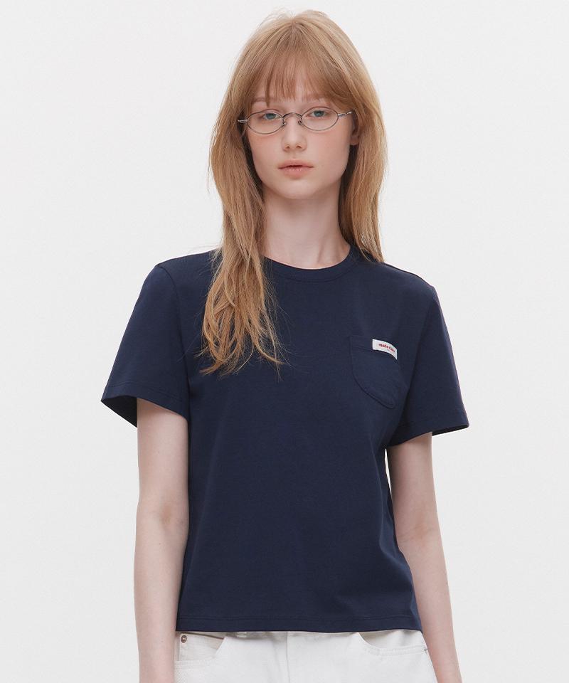 MARIE CLAIRE Pocket Point Label Short Sleeve T-Shirt (Magbts23Mny)