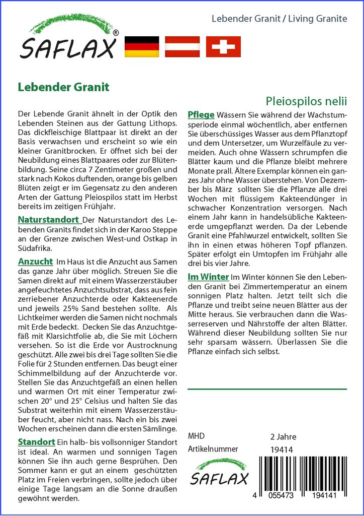 Semi Di Pleiospilos Tricolore - 40 Semi Con Substrato - Pianta Grasa Che Sembra Pietra - Foto 7