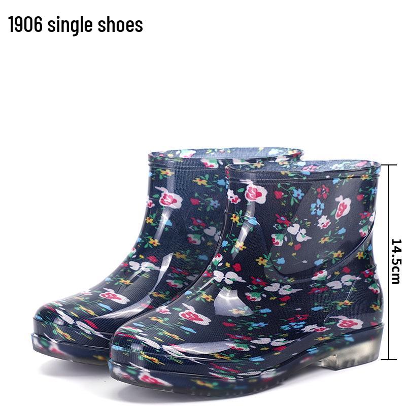 Damen Kristall Verschleißfeste Camouflage Regenstiefel - Modisches, Rutschfestes, Ganzjahres-Outdoor-Schuhwerk.