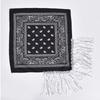 Cowboy Style Cowgirl Bandanas Tassel Trim Neckerchief Western Accessory Women Bandanas