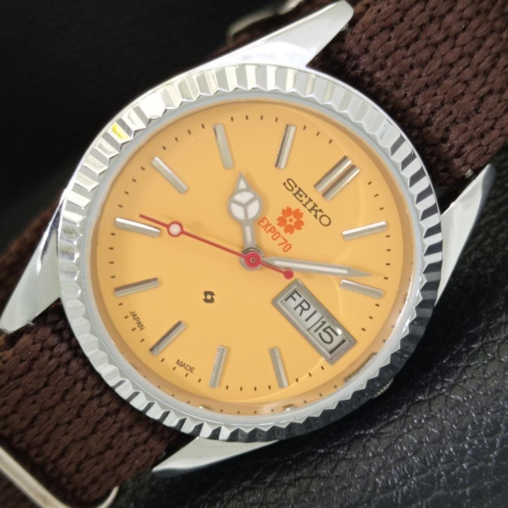 

VINTAGE SEIKO EXPO 70 AUTOMATIC 6309A REFURBISHED JAPAN MENS WATCH a442012-1