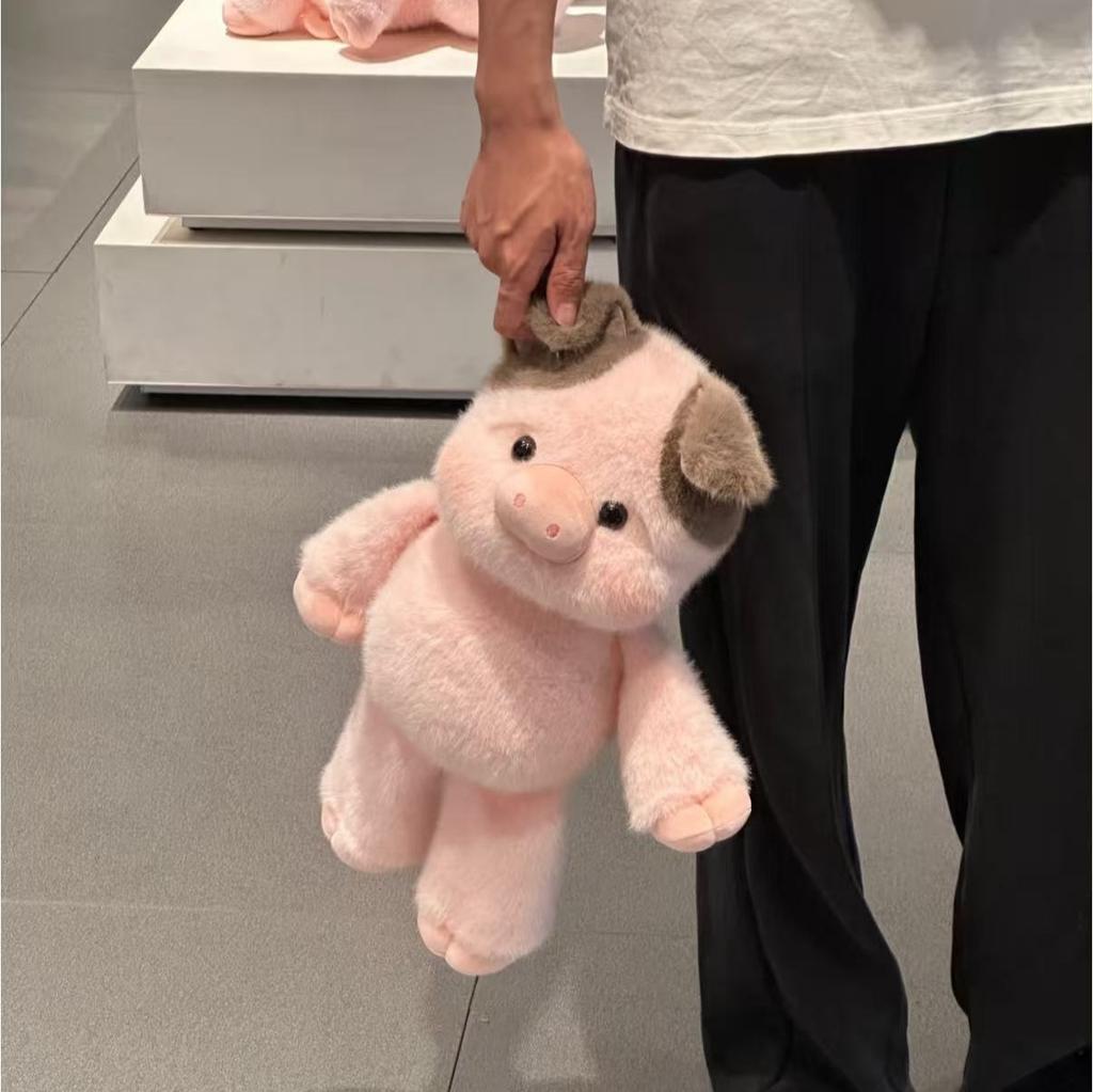 Generic Pink Pig Plush Toy Soft Fluffy Stuffed Doll Cuddly Sleep Companion Pillow For Kids Toddlers Bedtime Comforting Plushie