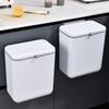 Wall Mounted Garbage Recycling Bin Dual Inner Flip Type Storage Bin  Kitchen Bathroom