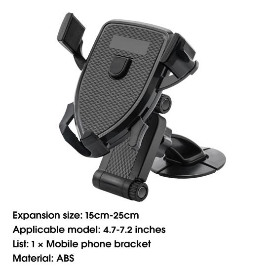 Car Phone Holder Telescopic 360 Degree Rotation Suction Cup Mount Car Dashboard Mobile Phone Stand GPS Bracket for Vehicle