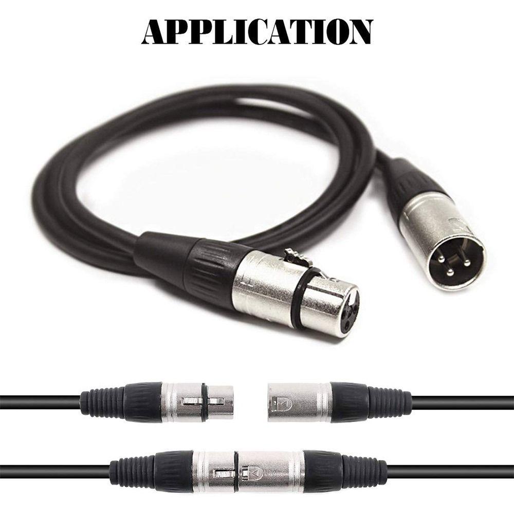 Male/Female XLR Connector Plug Nickel Plated Microphone Plug Speaker XLR Jack Speaker Accessories