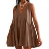 Casual Sports V-neck Loose Vest Dress